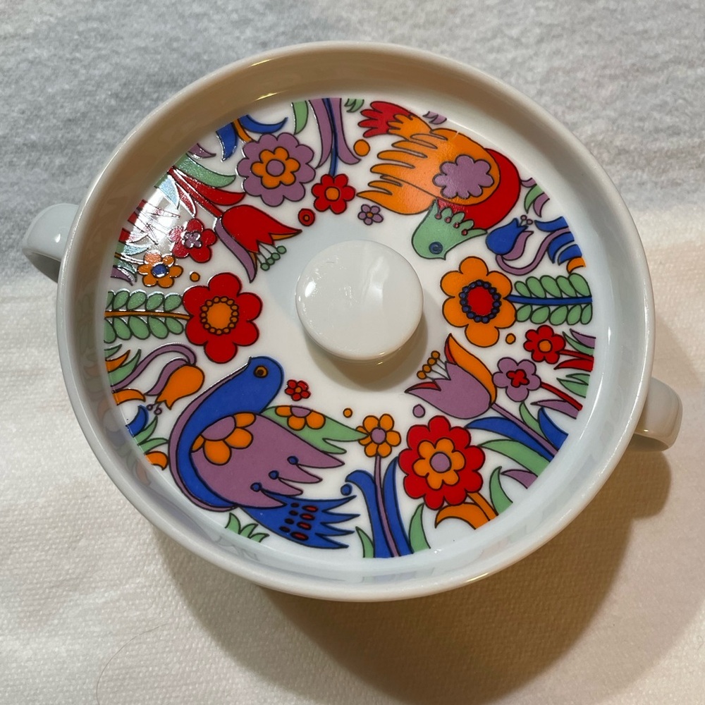 Vintage Royal Crown Paradise Casserole with Lid Dish cookware Ovenware
